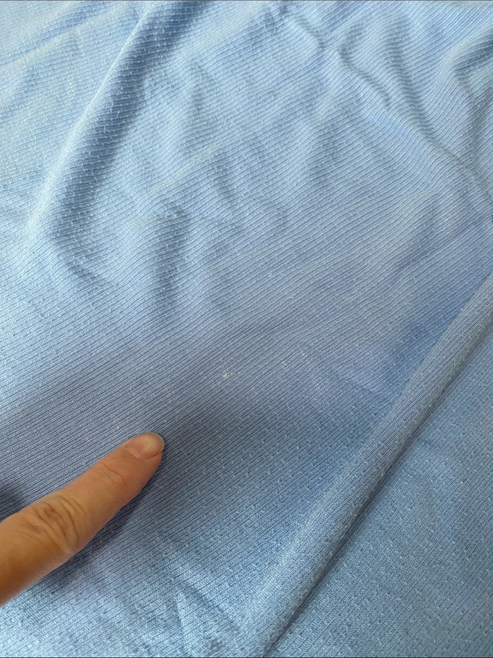 Light Blue Ribbed V-Neck Button-Front Maxi Dress - Picture 6 of 6